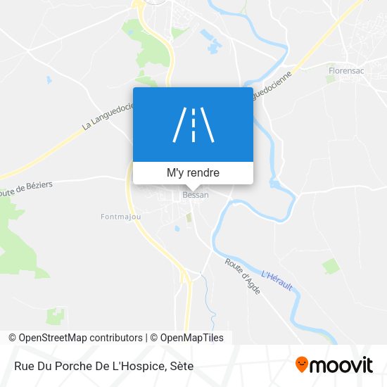 Rue Du Porche De L'Hospice plan