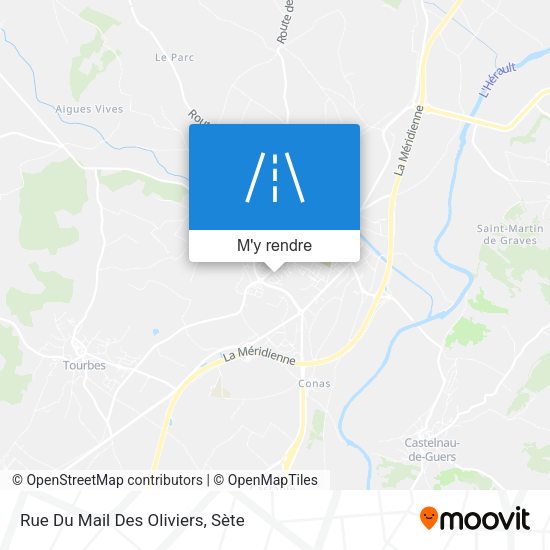 Rue Du Mail Des Oliviers plan