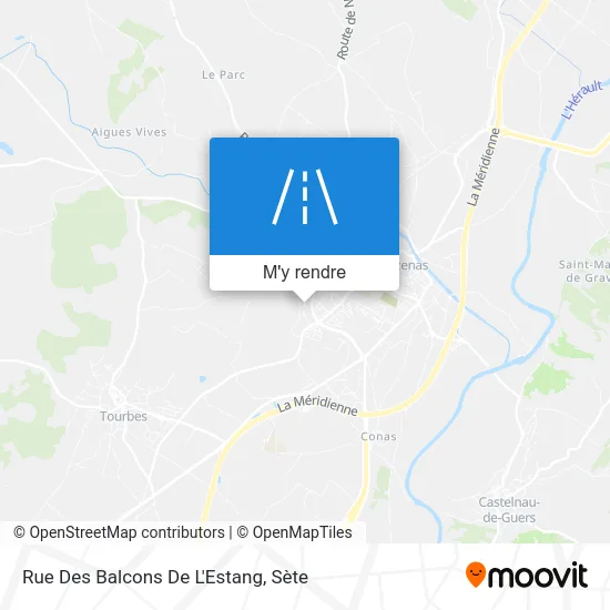 Rue Des Balcons De L'Estang plan