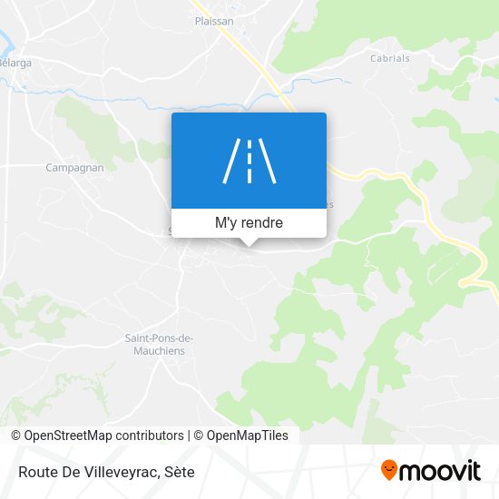 Route De Villeveyrac plan