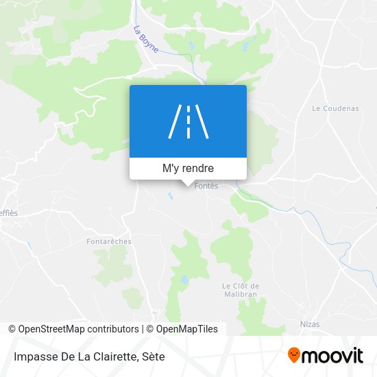 Impasse De La Clairette plan