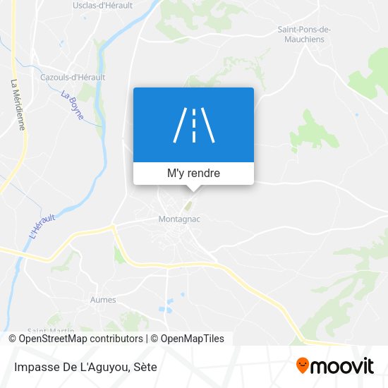 Impasse De L'Aguyou plan