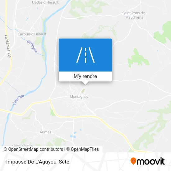 Impasse De L'Aguyou plan