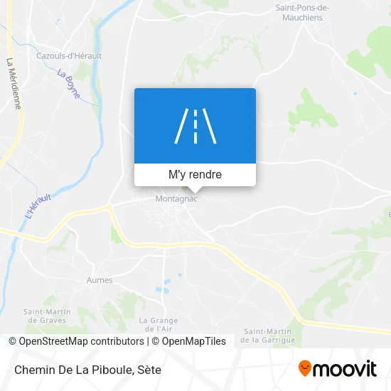Chemin De La Piboule plan