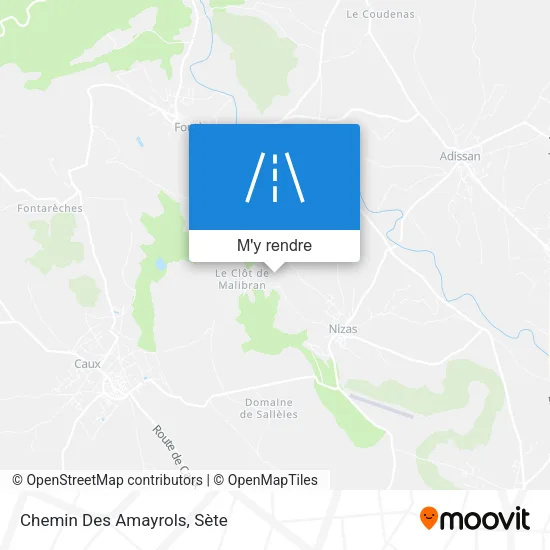 Chemin Des Amayrols plan
