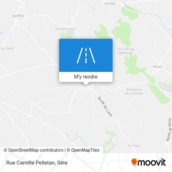 Rue Camille Pelletan plan