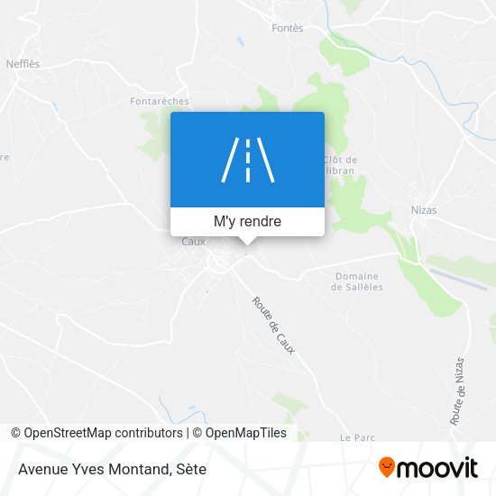 Avenue Yves Montand plan