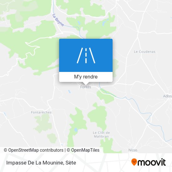 Impasse De La Mounine plan