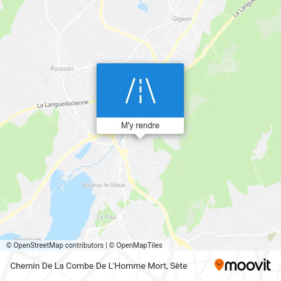 Chemin De La Combe De L'Homme Mort plan