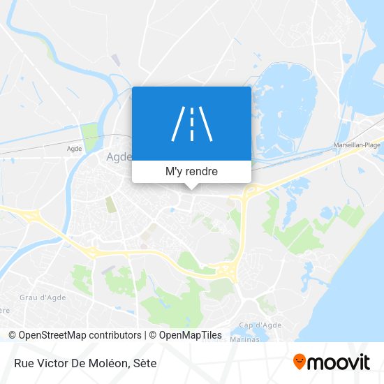 Rue Victor De Moléon plan