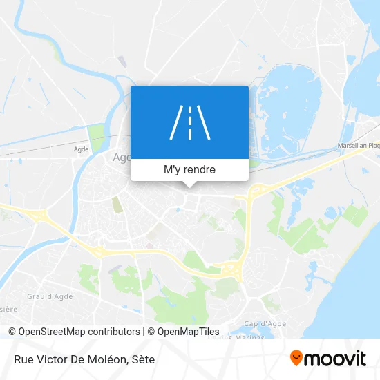 Rue Victor De Moléon plan