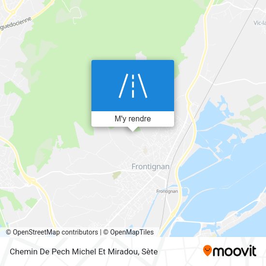 Chemin De Pech Michel Et Miradou plan