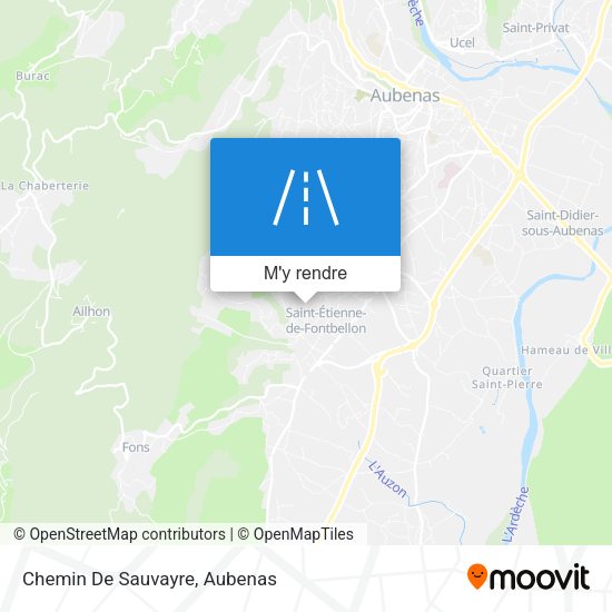 Chemin De Sauvayre plan