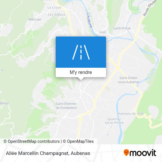 Allée Marcellin Champagnat plan