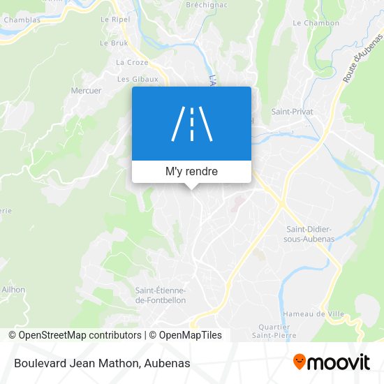 Boulevard Jean Mathon plan