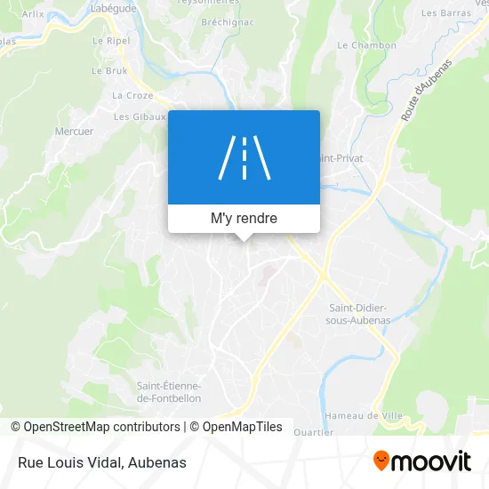 Rue Louis Vidal plan