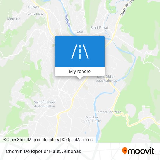 Chemin De Ripotier Haut plan