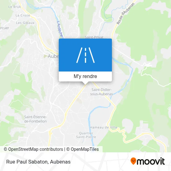 Rue Paul Sabaton plan