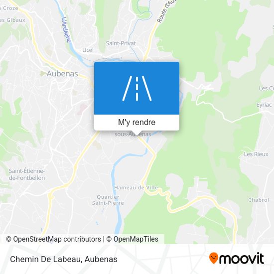 Chemin De Labeau plan