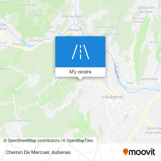Chemin De Mercuer plan