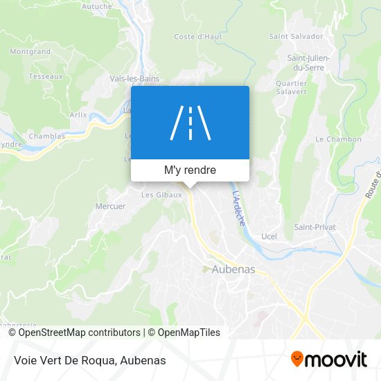 Voie Vert De Roqua plan