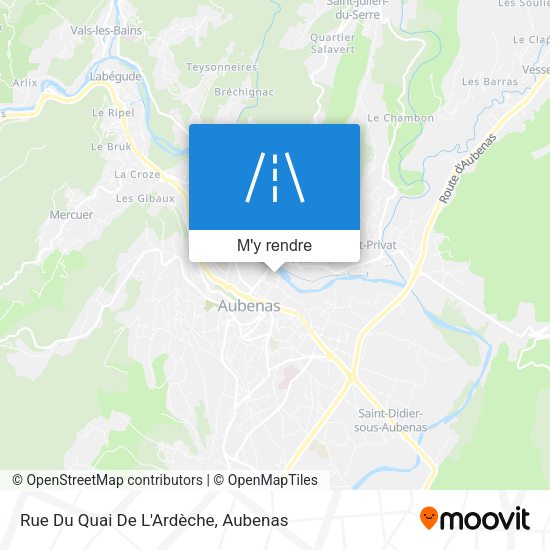 Rue Du Quai De L'Ardèche plan