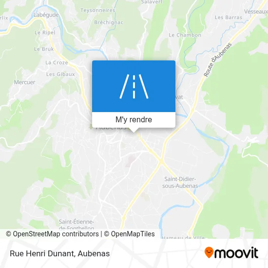 Rue Henri Dunant plan