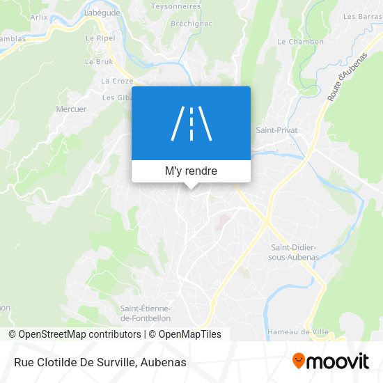 Rue Clotilde De Surville plan