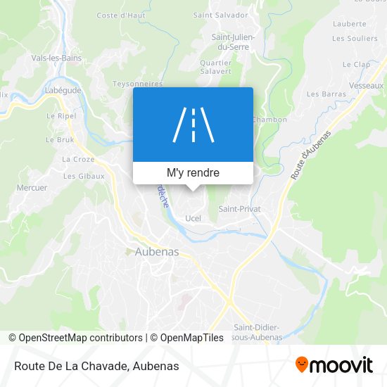 Route De La Chavade plan