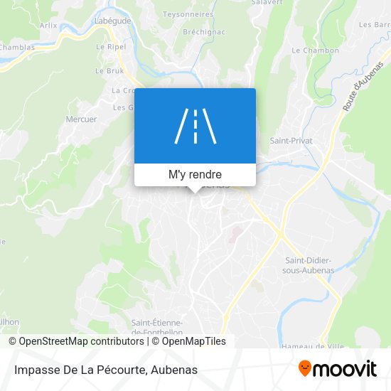 Impasse De La Pécourte plan