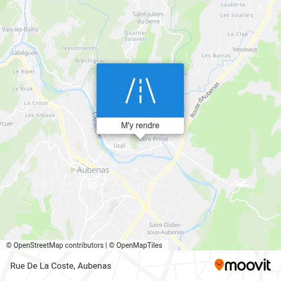 Rue De La Coste plan