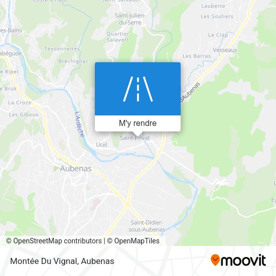 Montée Du Vignal plan