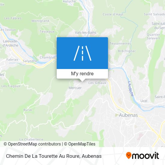 Chemin De La Tourette Au Roure plan