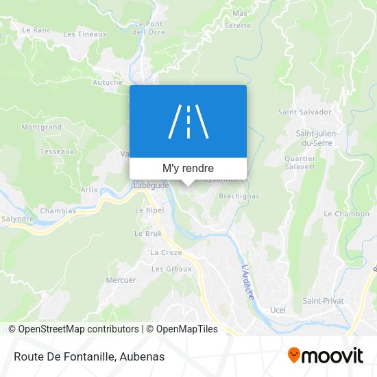 Route De Fontanille plan