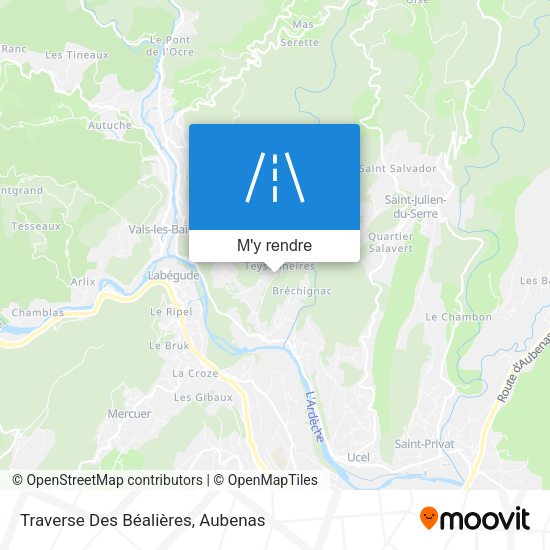 Traverse Des Béalières plan
