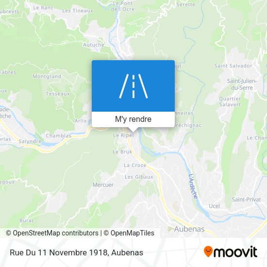 Rue Du 11 Novembre 1918 plan