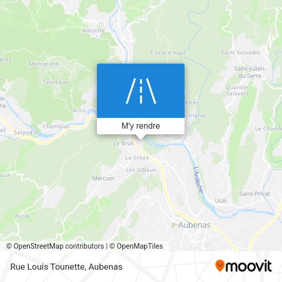 Rue Louis Tounette plan