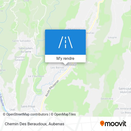 Chemin Des Beraudoux plan
