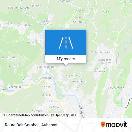 Route Des Combes plan