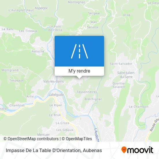 Impasse De La Table D'Orientation plan
