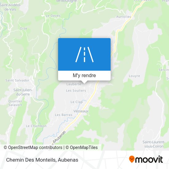 Chemin Des Monteils plan