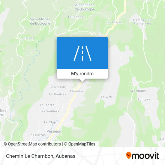 Chemin Le Chambon plan