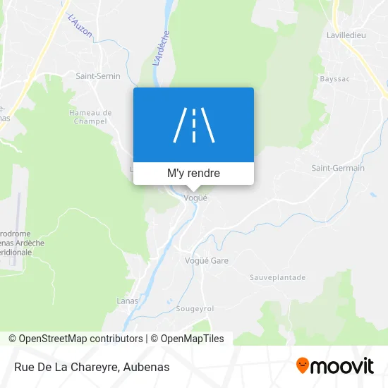 Rue De La Chareyre plan