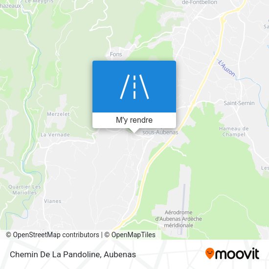 Chemin De La Pandoline plan