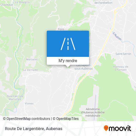 Route De Largentière plan