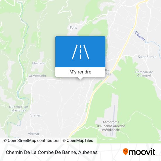 Chemin De La Combe De Banne plan