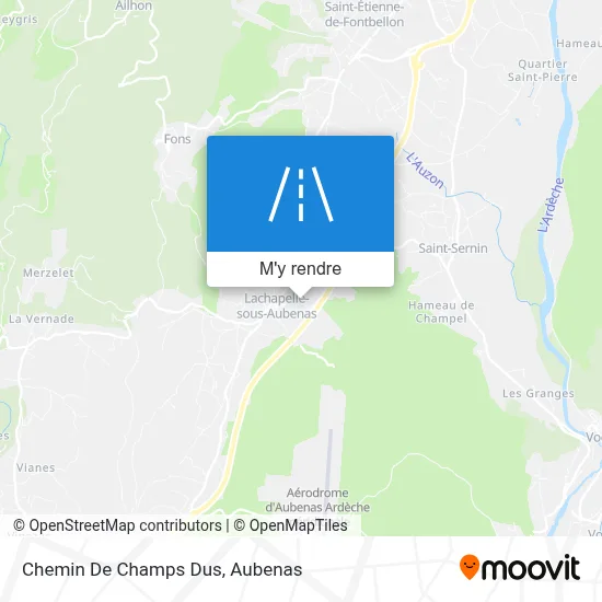 Chemin De Champs Dus plan