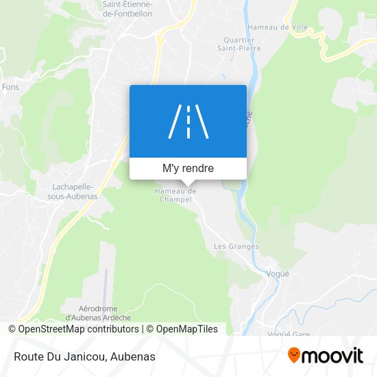 Route Du Janicou plan