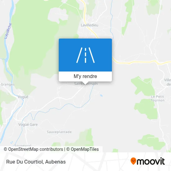 Rue Du Courtiol plan