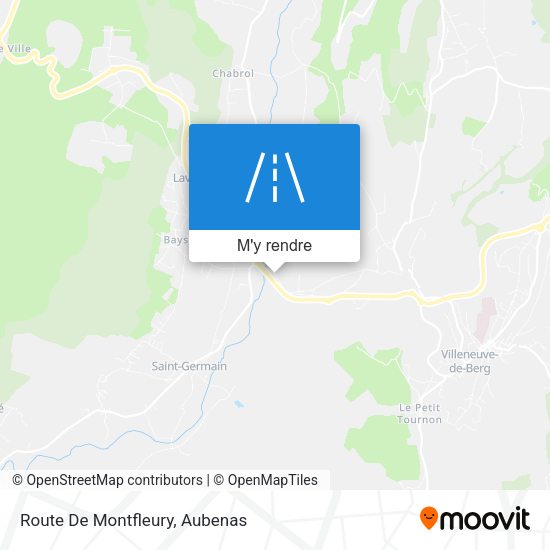 Route De Montfleury plan